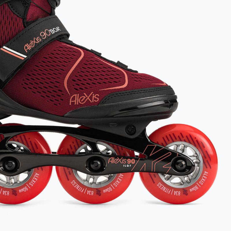 Rolki damskie K2 Alexis 90 Boa purple/black 6
