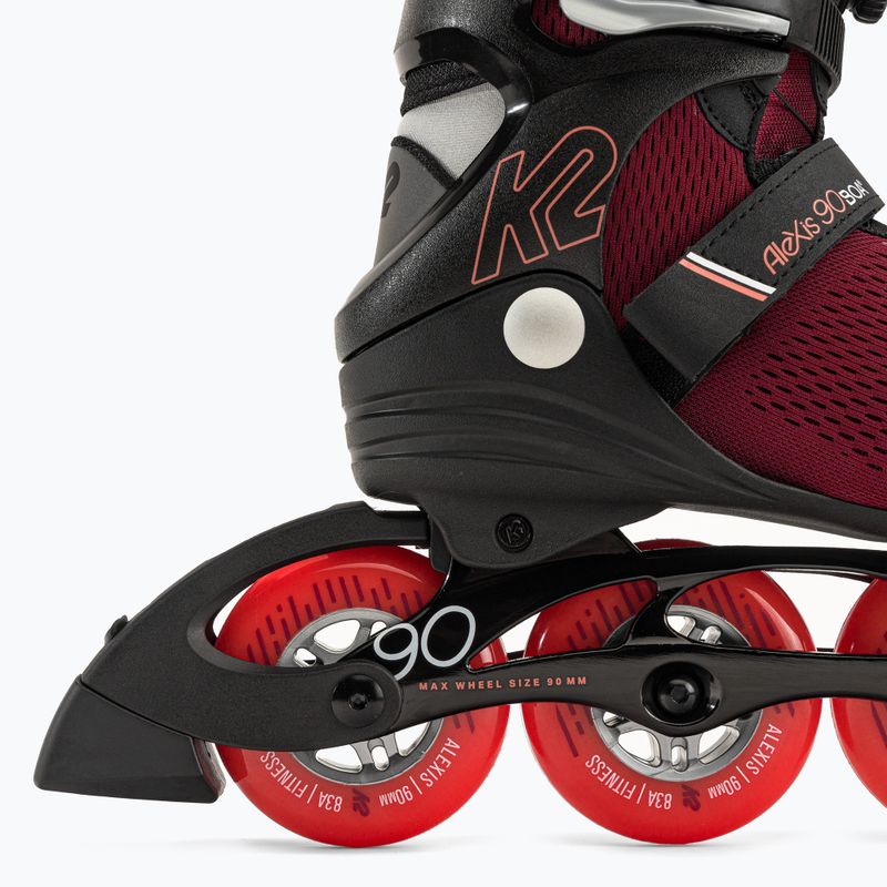 Rolki damskie K2 Alexis 90 Boa purple/black 7