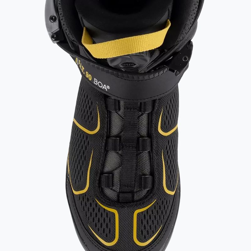 Rolki męskie K2 F.I.T. 90 Boa black/yellow 11