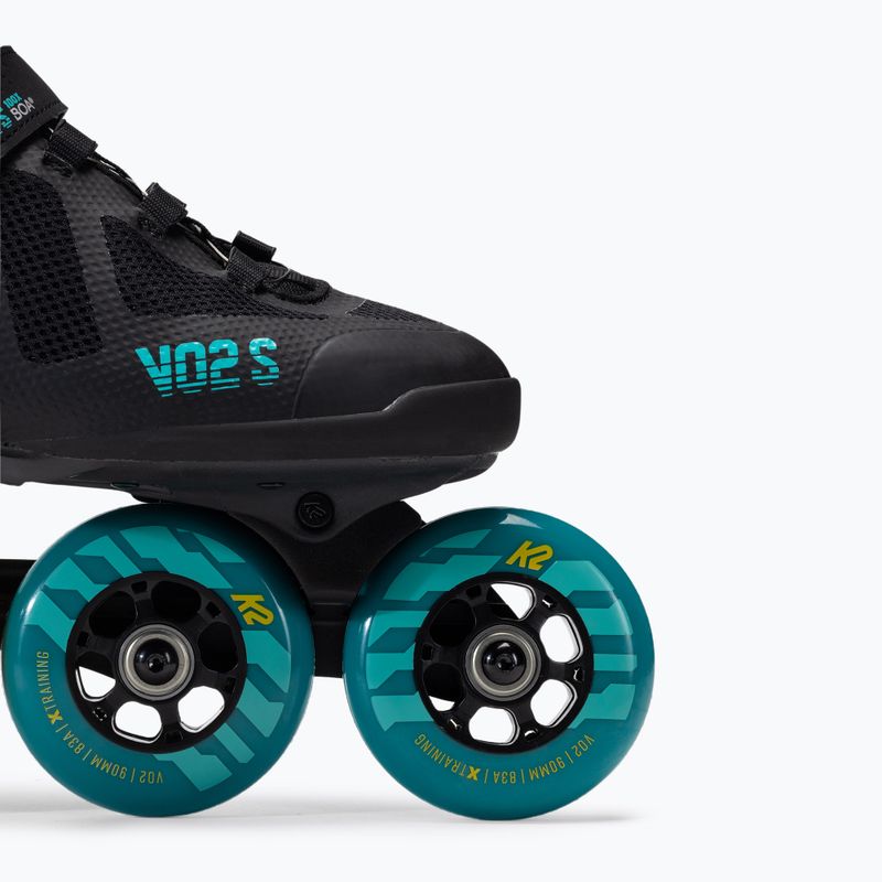 Rolki męskie K2 Vo2 S 100X Boa black/yellow/blue 6