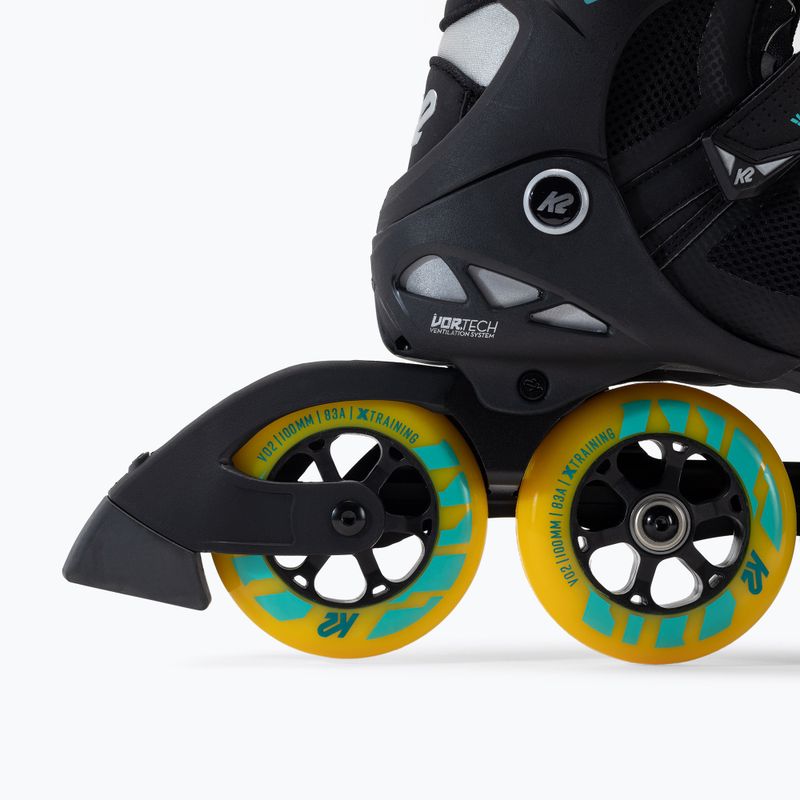 Rolki męskie K2 Vo2 S 100X Boa black/yellow/blue 7