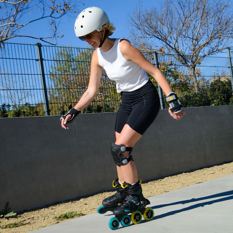 Rolki męskie K2 Vo2 S 100X Boa black/yellow/blue 8