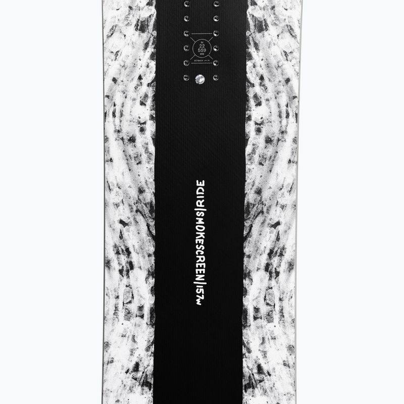Deska snowboardowa RIDE Smokescreen black/white 6