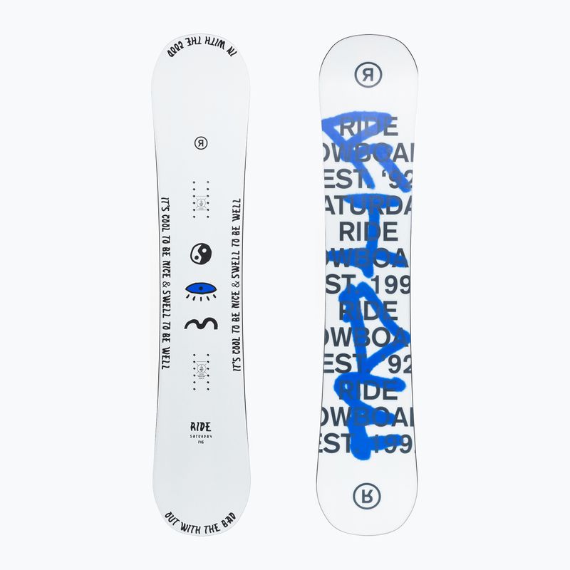 Deska snowboardowa damska RIDE Saturday W white/blue