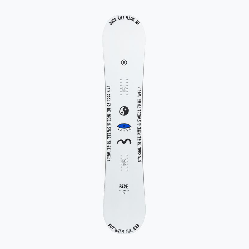 Deska snowboardowa damska RIDE Saturday W white/blue 3