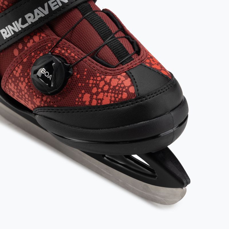 Łyżwy dziecięce K2 Rink Raven Boa Jr red 6