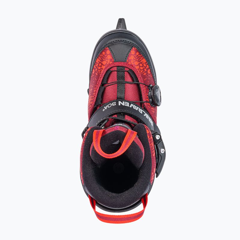Łyżwy dziecięce K2 Rink Raven Boa Jr red 3