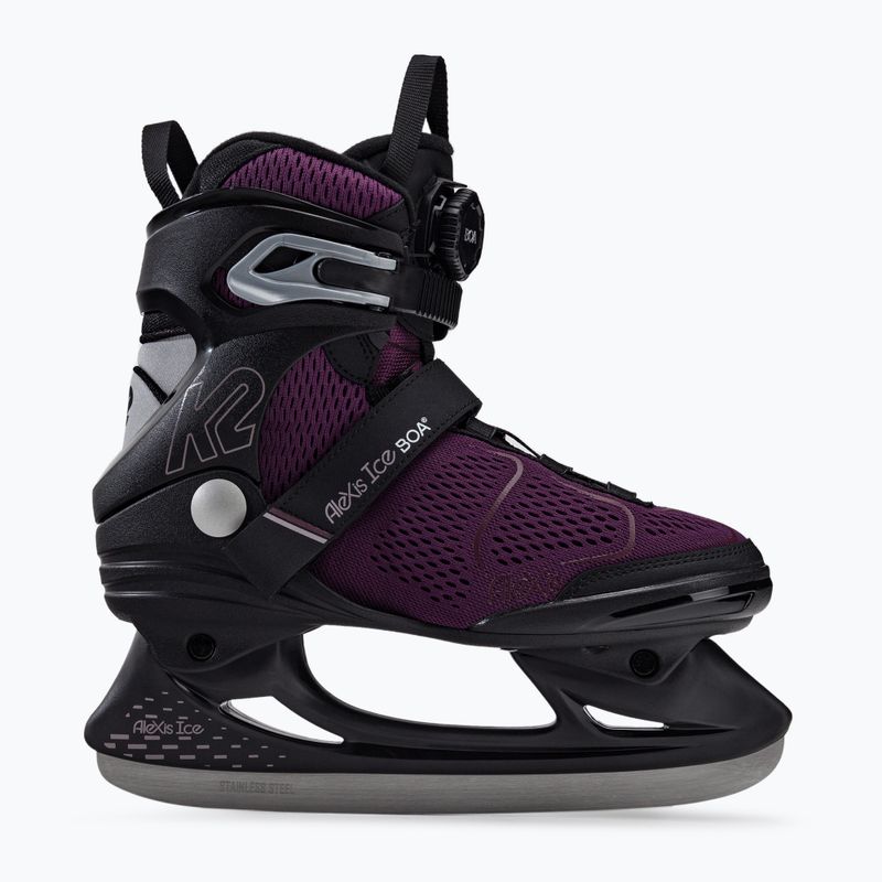 Łyżwy damskie K2 Alexis Ice Boa W black/purple 2