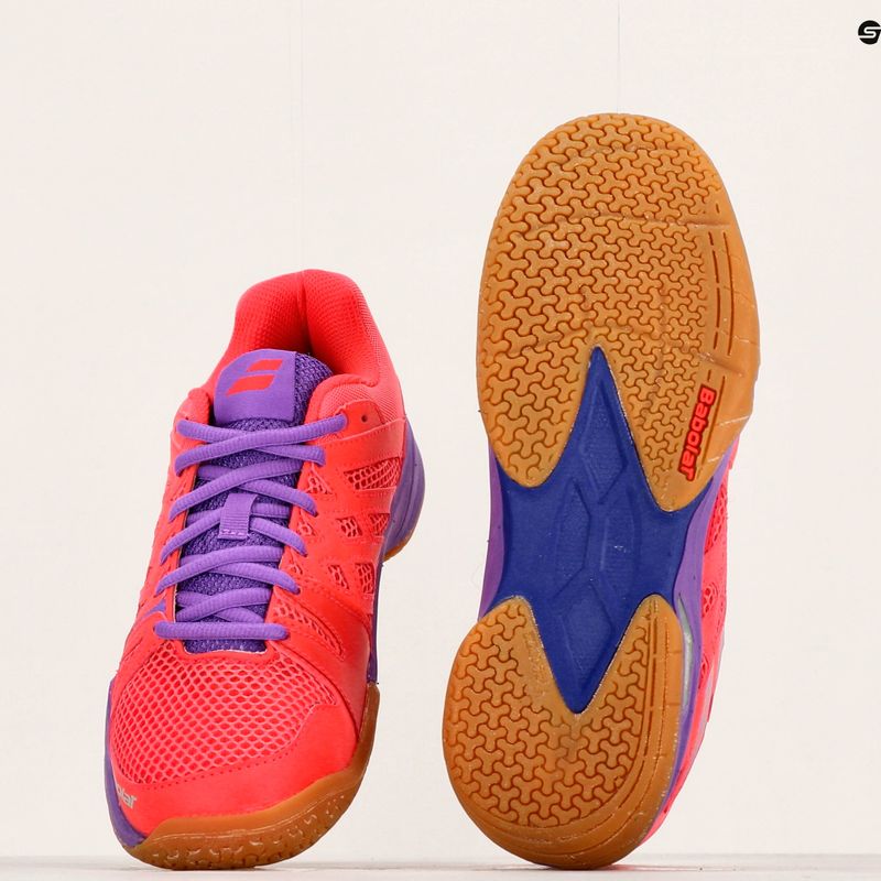 Buty do badmintona damskie Babolat 18 Shadow Team W pink/purple 9