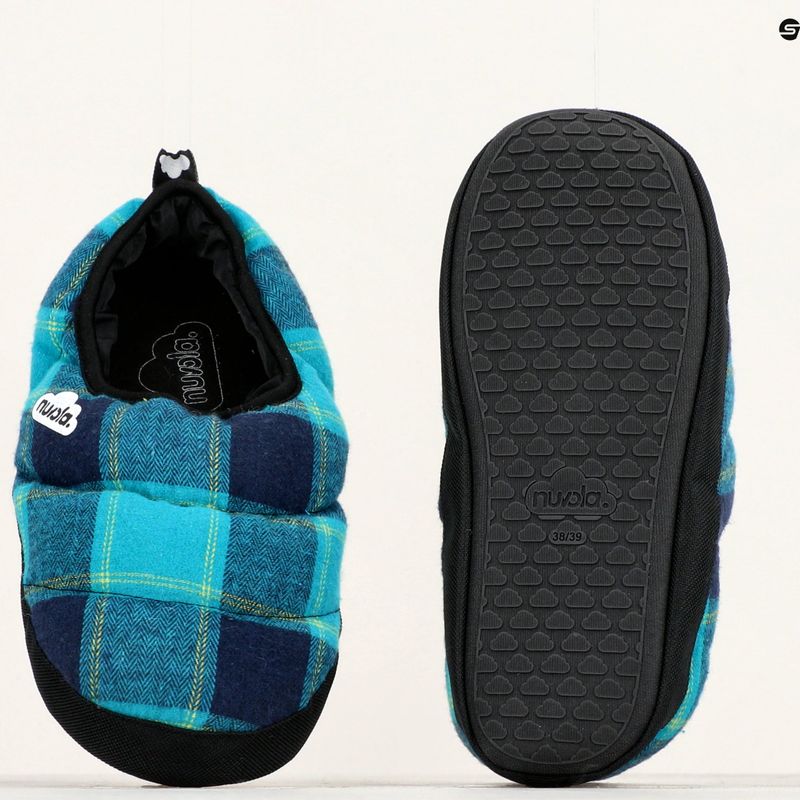 Kapcie zimowe Nuvola Classic Scotland turquoise/blue 15