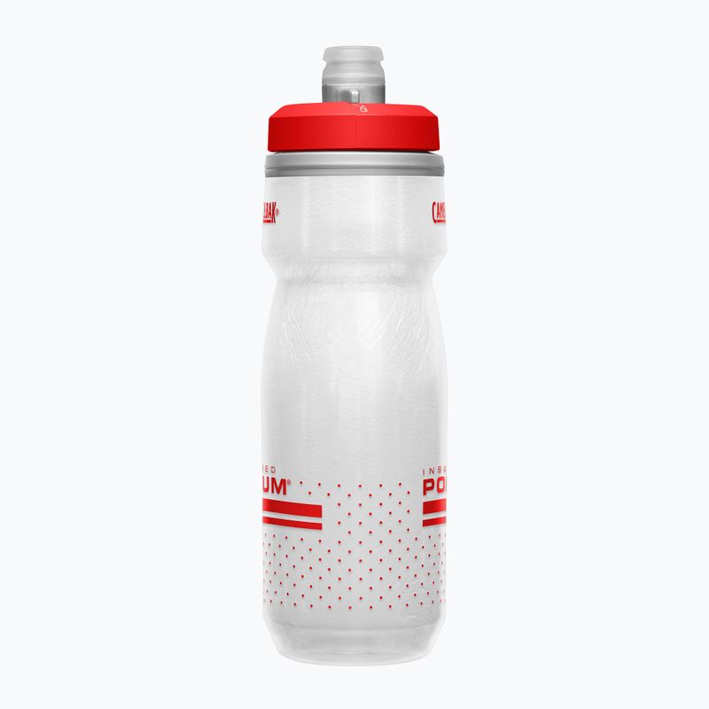 Bidon rowerowy CamelBak Podium Chill 620 ml fiery red/white 2