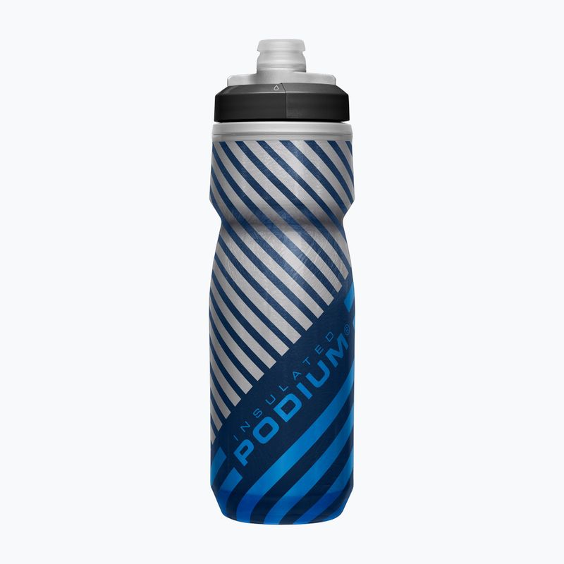 Bidon rowerowy CamelBak Podium Chill 620 ml navy/ blue stripe 3