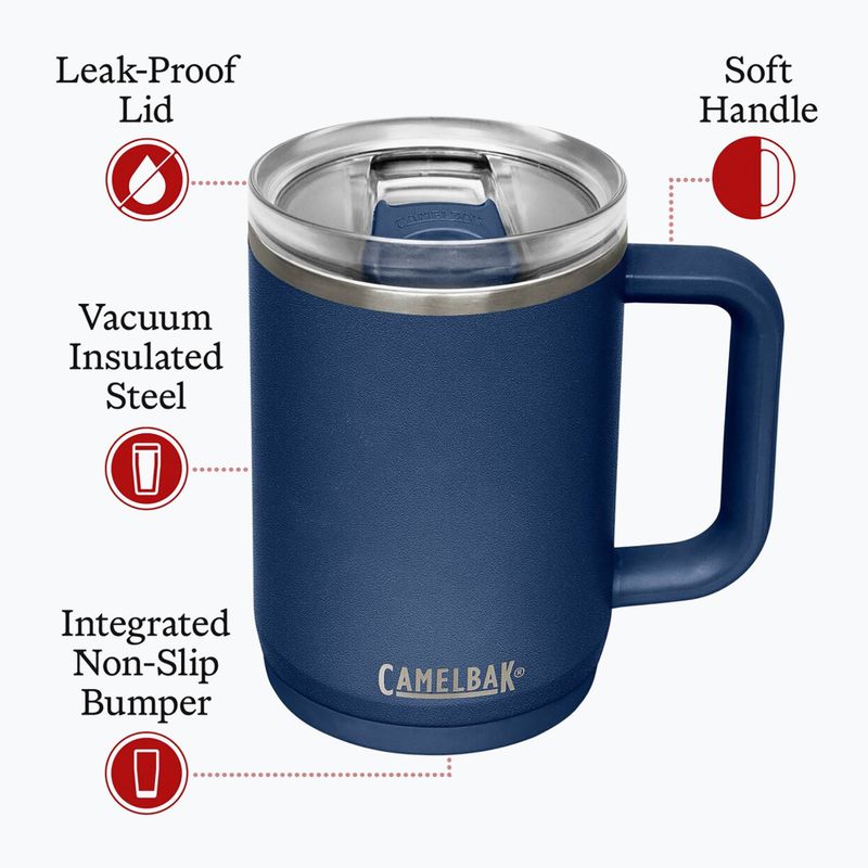 Kubek termiczny CamelBak Thrive Mug Insulated SST 470 ml navy 5