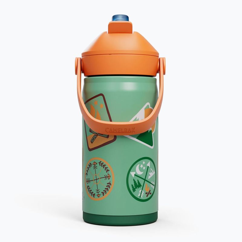 Butelka termiczna CamelBak Thrive Flip Straw Kids Insulated SST 350 ml camp badges 2