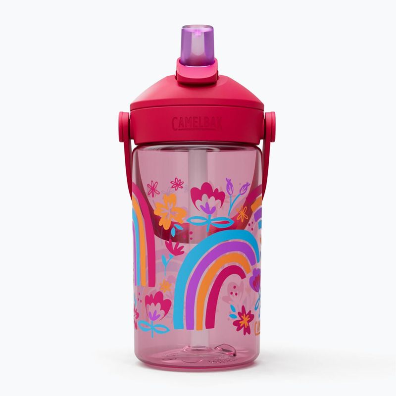 Butelka turystyczna CamelBak Thrive Flip Straw Kids 400 ml rainbow floral 2