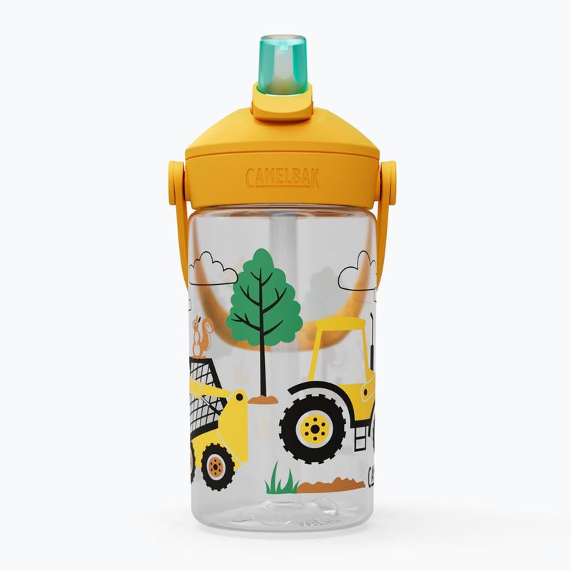 Butelka turystyczna CamelBak Thrive Flip Straw Kids 400 ml tractors and trees 2