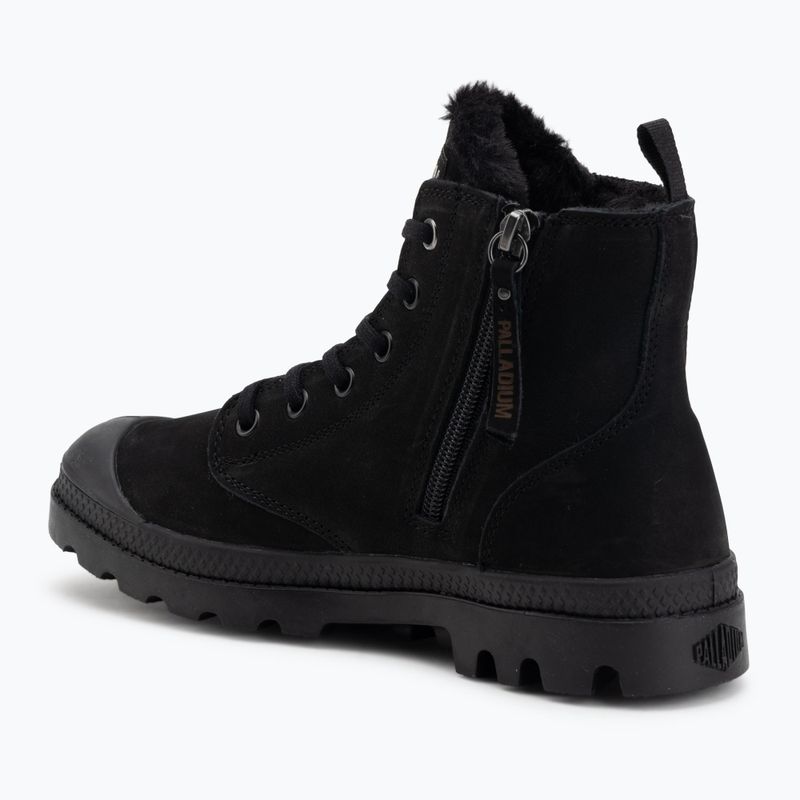 Buty damskie Palladium Pampa Hi Zip WL black/black 3
