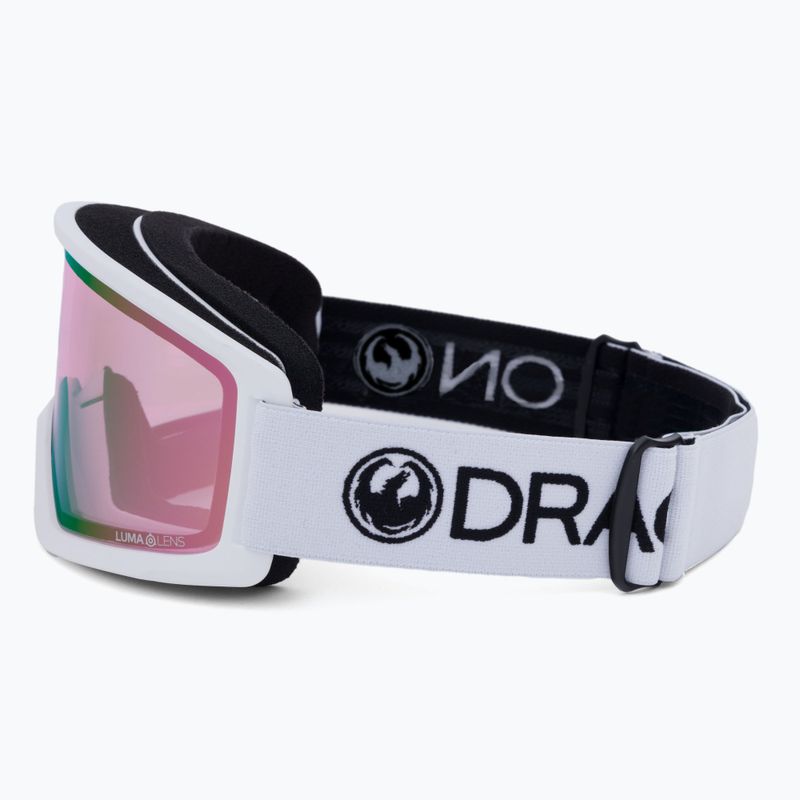 Gogle narciarskie Dragon DX3 OTG white/lumalens pink ion 4