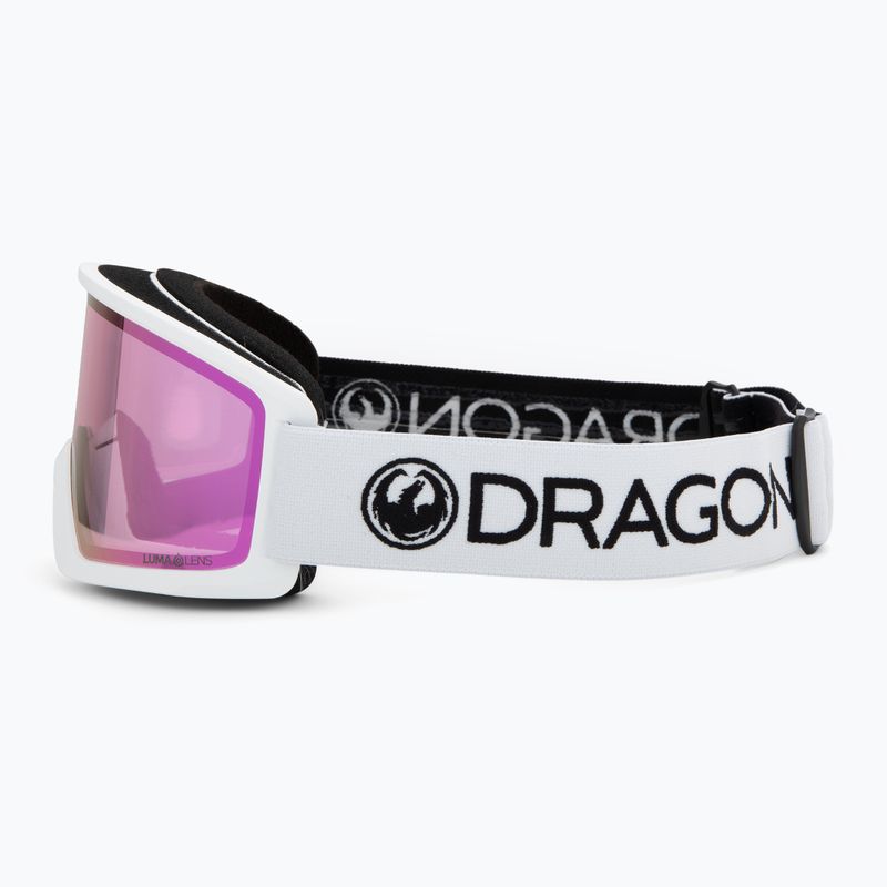 Gogle narciarskie Dragon DX3 OTG white/lumalens pink ion 4