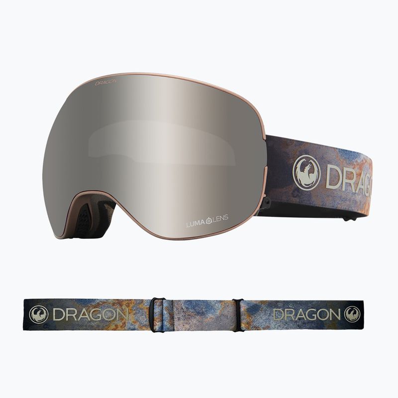 Gogle narciarskie DRAGON X2 slate/lumalens silver ion/amber 40454-030 7