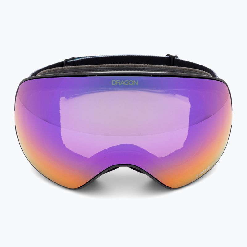 Gogle narciarskie DRAGON X2S black pearl/lumalens purple ion/amber 3
