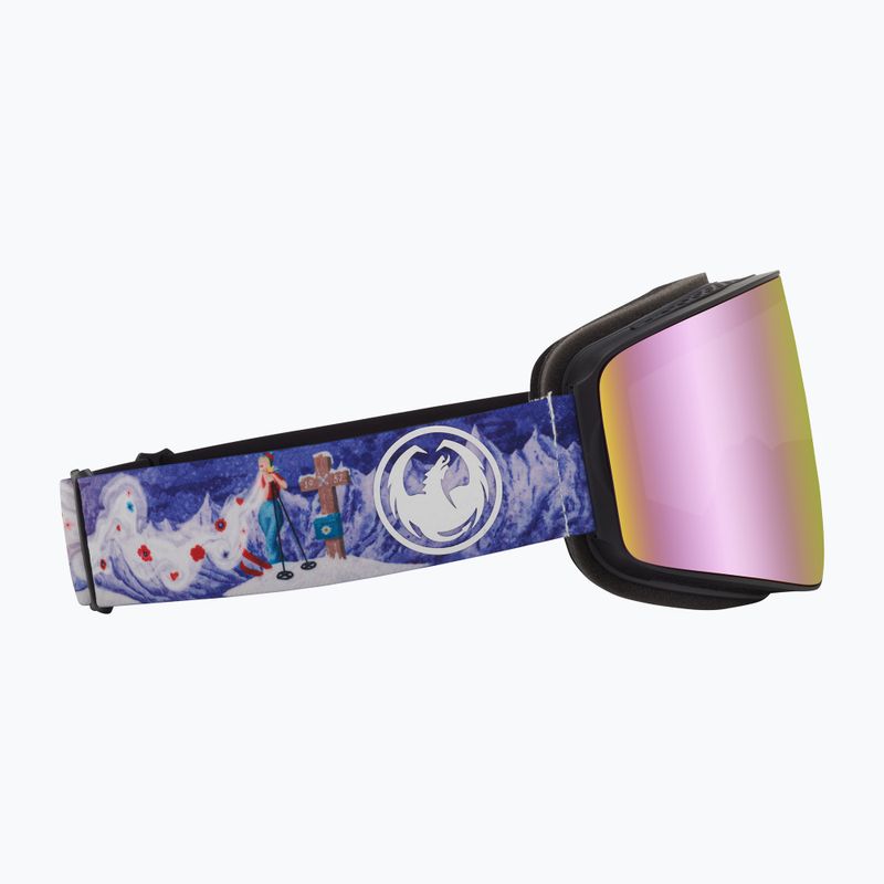 Gogle narciarskie DRAGON PXV dennis renalter/lumalens pink ion/lumalens dark smoke 38280/6534232 10