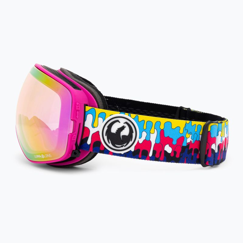 Gogle narciarskie DRAGON X2S drip/lumalens pink ion/dark smoke 5