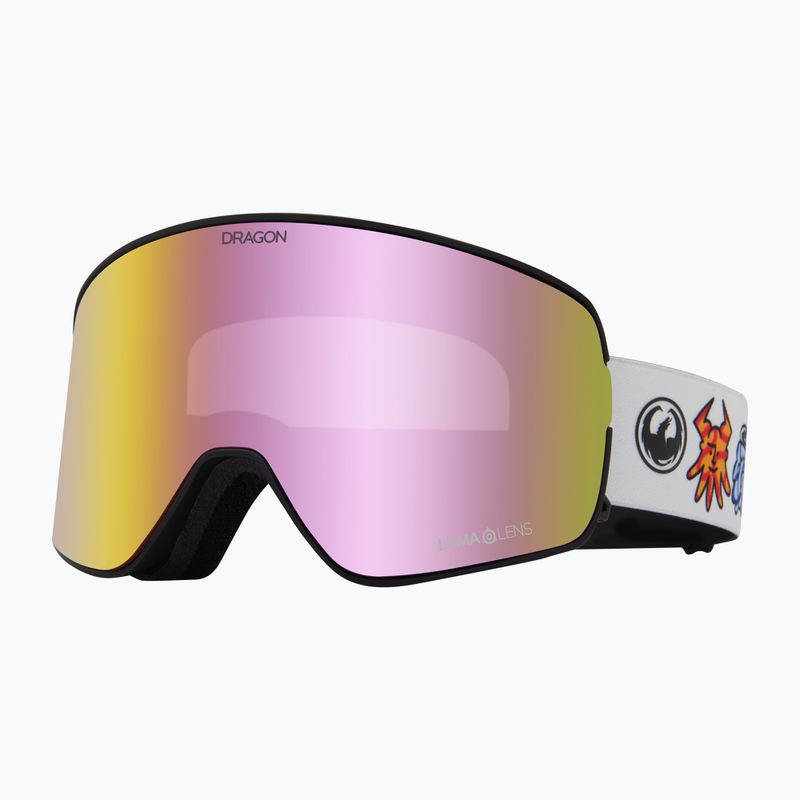 Gogle narciarskie DRAGON NFX2 forest bailey signature/lumalens pink ion/midnight 6