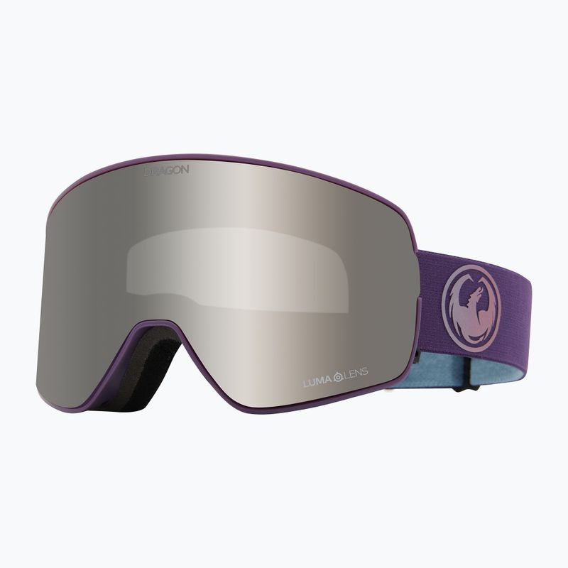 Gogle narciarskie DRAGON NFX2 deep plum/lumalens silver ion+lumalens voilet 6