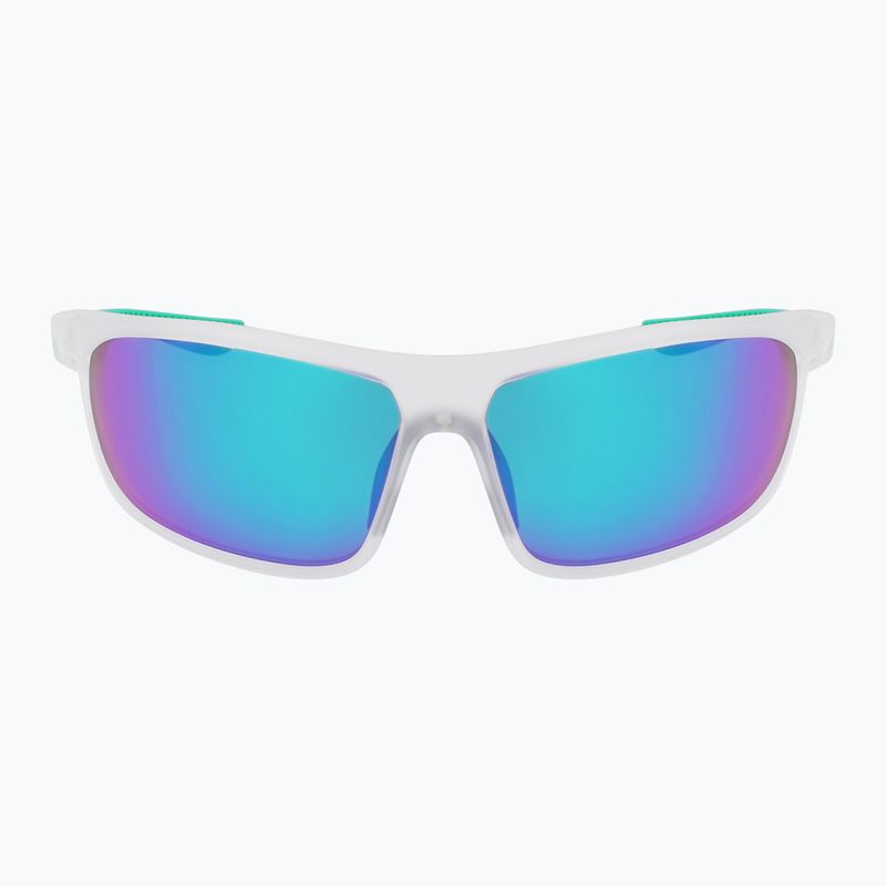Okulary przeciwsłoneczne Nike Windtrack Run matte clear/ green mirror 2