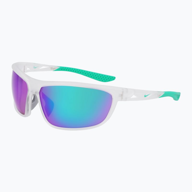 Okulary przeciwsłoneczne Nike Windtrack Run matte clear/ green mirror 3