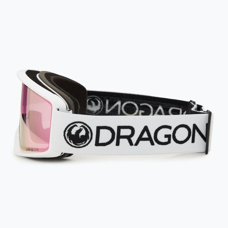 Gogle narciarskie DRAGON DXT OTG white/lumalens pink ion 4