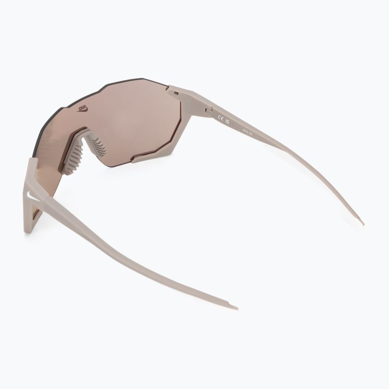 Okulary przeciwsłoneczne Nike Charged Shield matte college grey/gold mirror 2