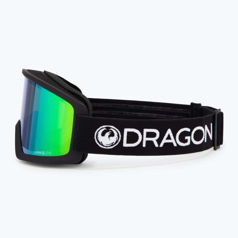 Gogle narciarskie DRAGON DX3 L OTG black/lumalens green ion 4