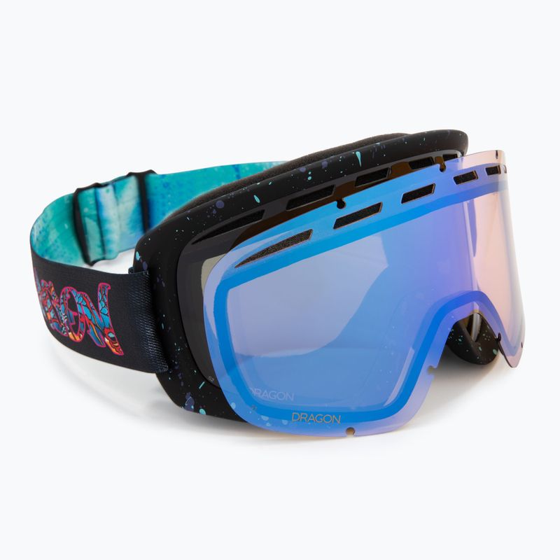 Gogle narciarskie DRAGON D1 OTG rattle can/lumalens dark smoke/lumalens flash blue