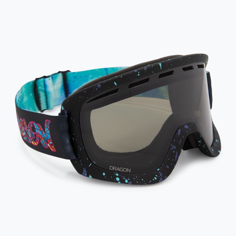 Gogle narciarskie DRAGON D1 OTG rattle can/lumalens dark smoke/lumalens flash blue 2