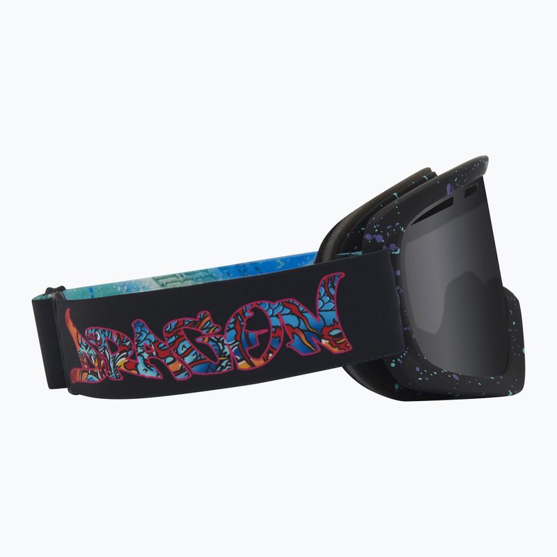 Gogle narciarskie DRAGON D1 OTG rattle can/lumalens dark smoke/lumalens flash blue 4