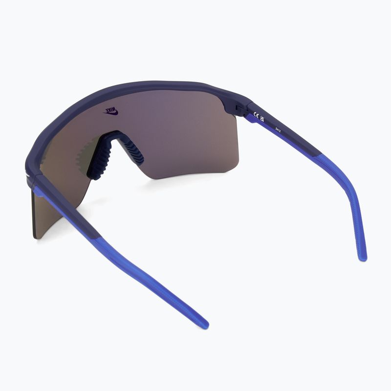 Okulary przeciwsłoneczne Nike Expedition Shield matte blue void/ blue mirror 2