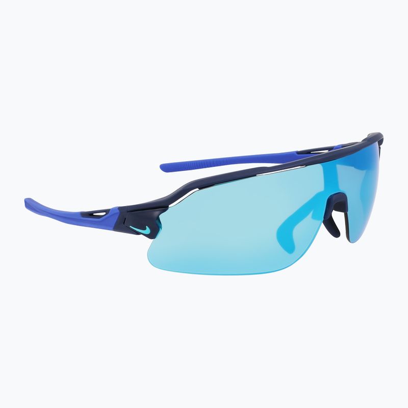 Okulary przeciwsłoneczne Nike Flyfree Shield P matt obsidian/polar blue mirror/road