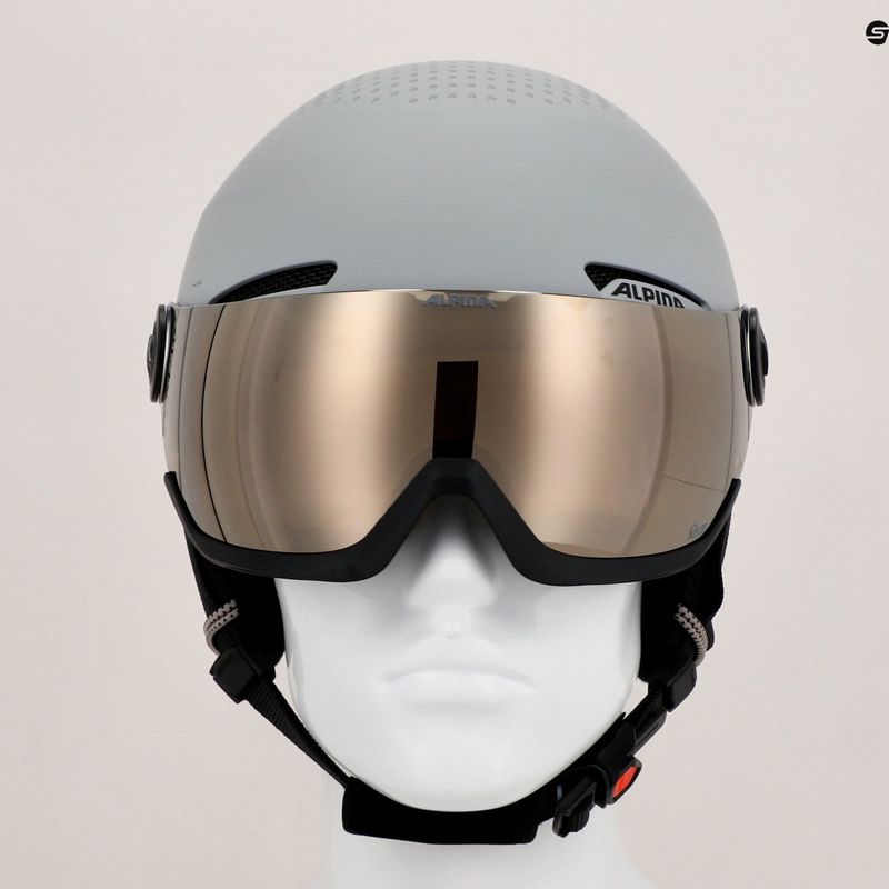 Kask narciarski Alpina Arber Visor Q-Lite grey matt 7