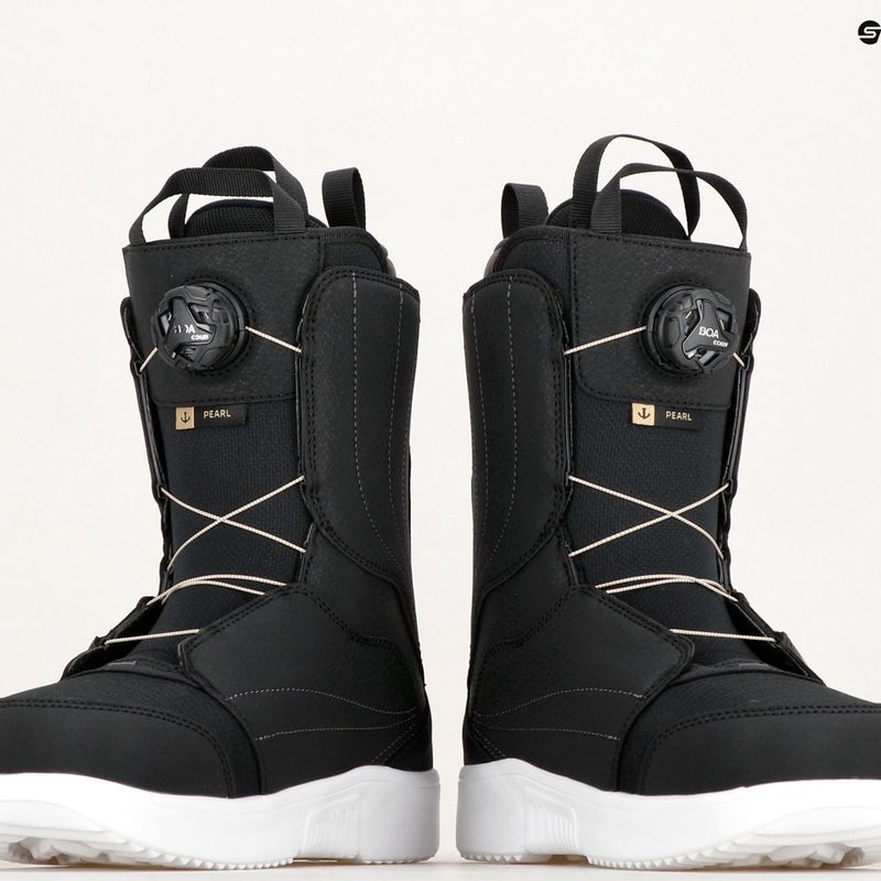 Buty snowboardowe damskie Salomon Pearl Boa W black/white/gold 8