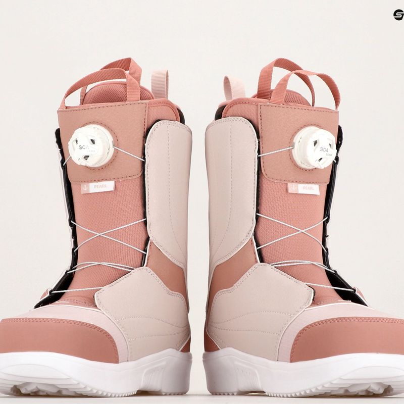 Buty snowboardowe damskie Salomon Pearl Boa W ash rose/lilac ash/white 12