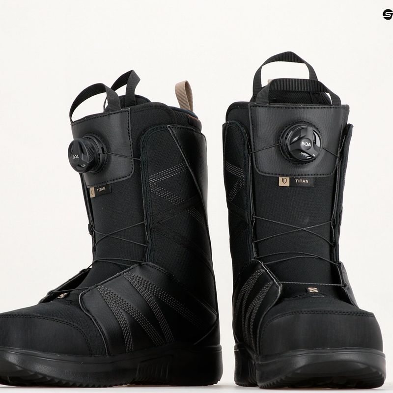 Buty snowboardowe męskie Salomon Titan Boa black/roasted cashew 11