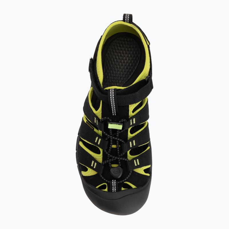 Sandały dziecięce KEEN Newport H2 black/lime green 5