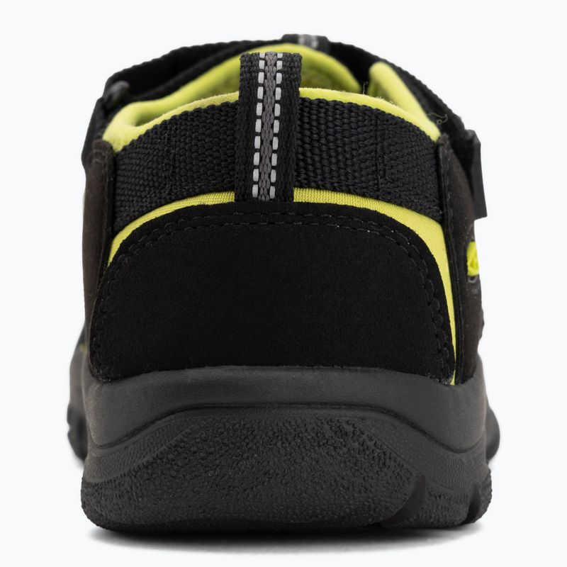 Sandały dziecięce KEEN Newport H2 black/lime green 6