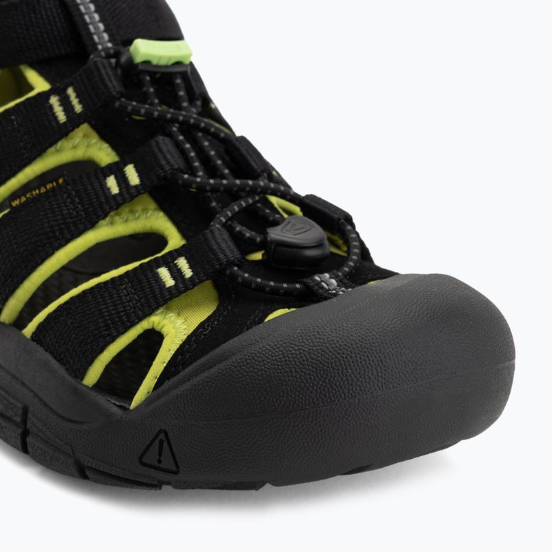 Sandały dziecięce KEEN Newport H2 black/lime green 7