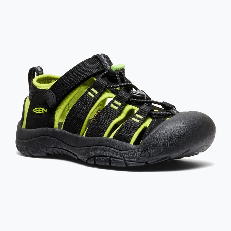 Sandały dziecięce KEEN Newport H2 black/lime green