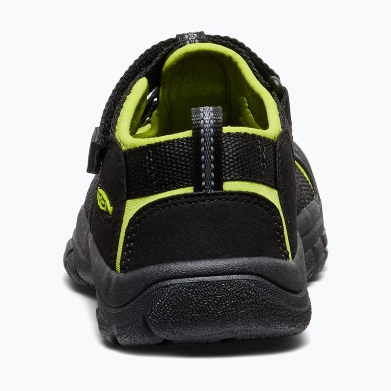 Sandały dziecięce KEEN Newport H2 black/lime green 5