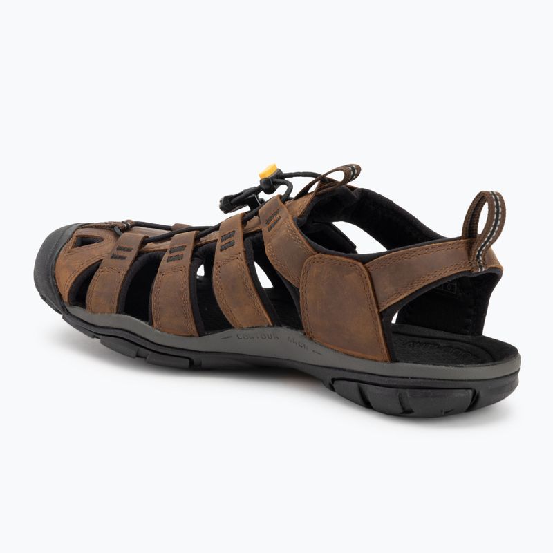 Sandały męskie KEEN Clearwater Cnx Leather dark earth/black 3