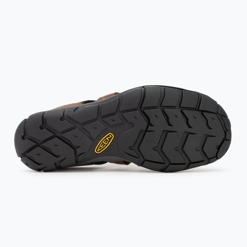 Sandały męskie KEEN Clearwater Cnx Leather dark earth/black 4